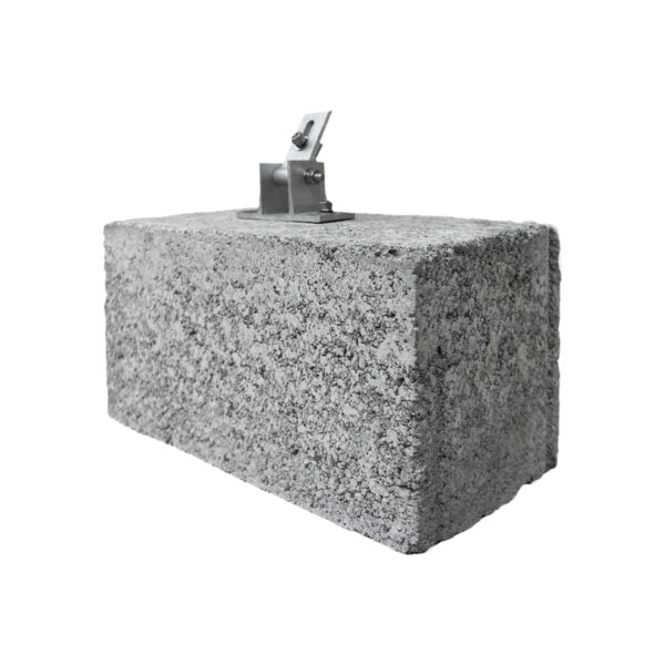 Block with bitumen paint and anchor bolt image 3