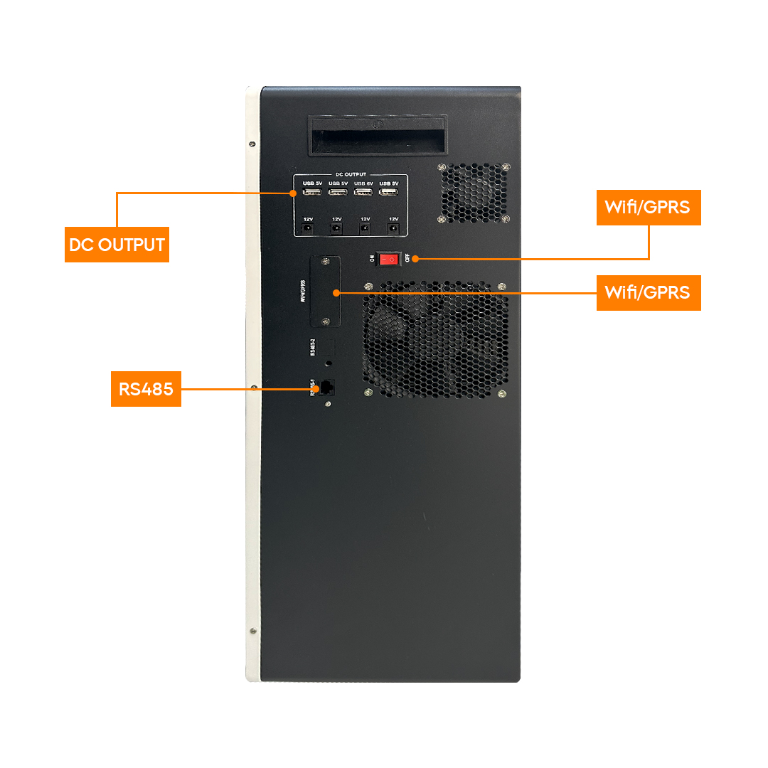 BESS Storage 2200W Side view 1