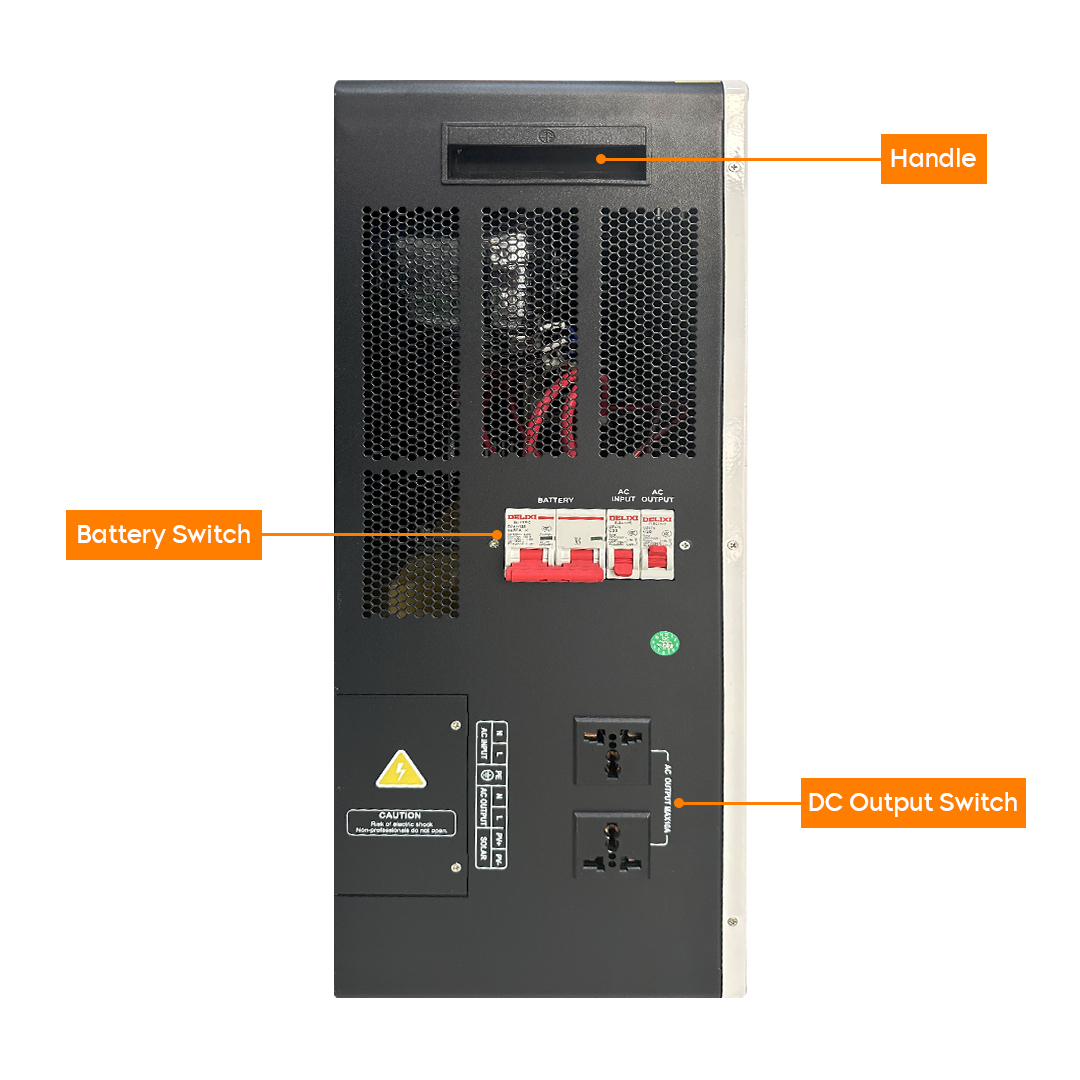 BESS Storage 2200W Side view 2